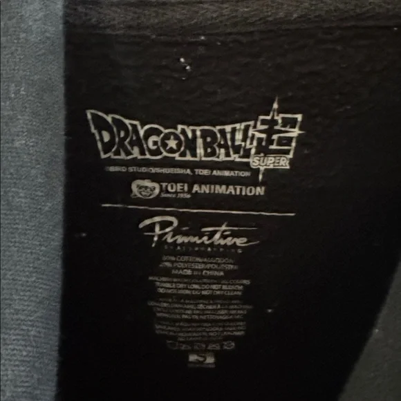 Primitive Dragon Ball Z Black Hoodie with Blue and Orange Graphic Skater Small - Picture 7 of 7